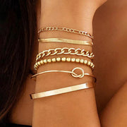 Minimalist Stackable Set of 6 Bracelet
